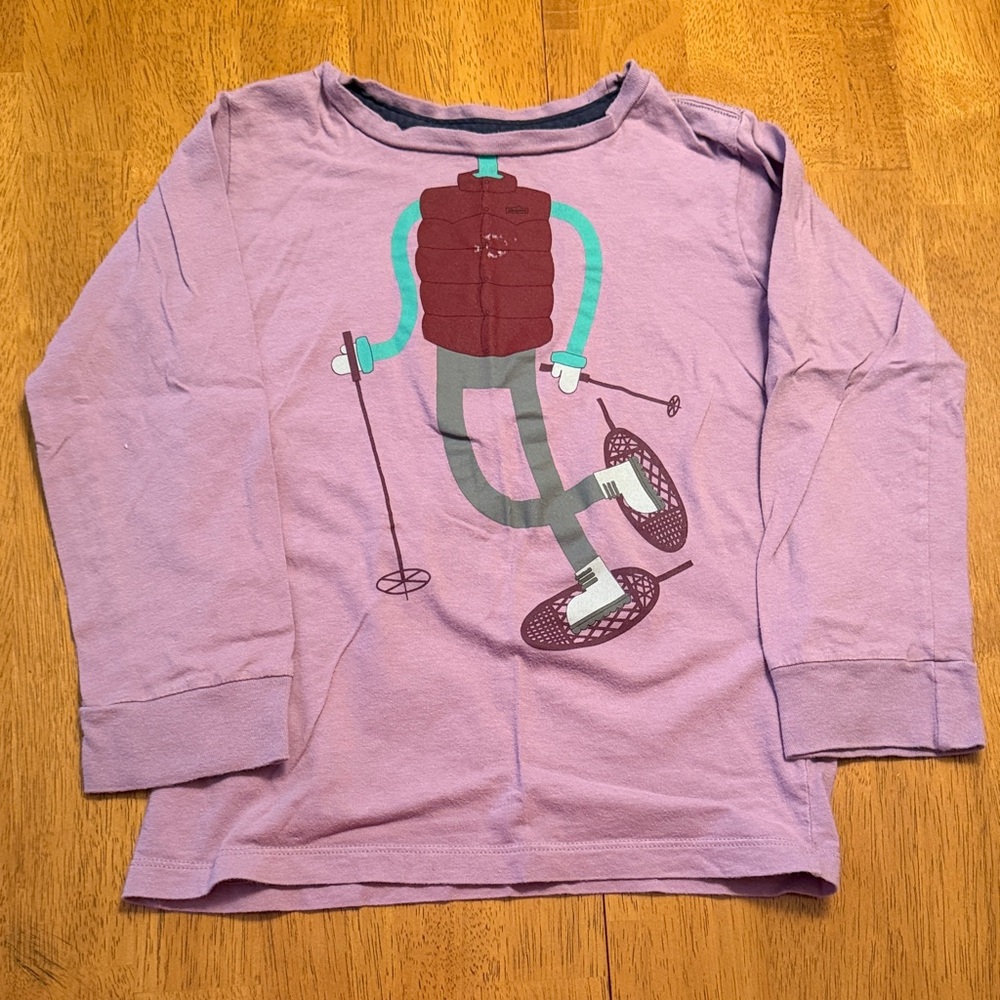 Patagonia Kids Long-Sleeve Ski Graphic Top - Lavender